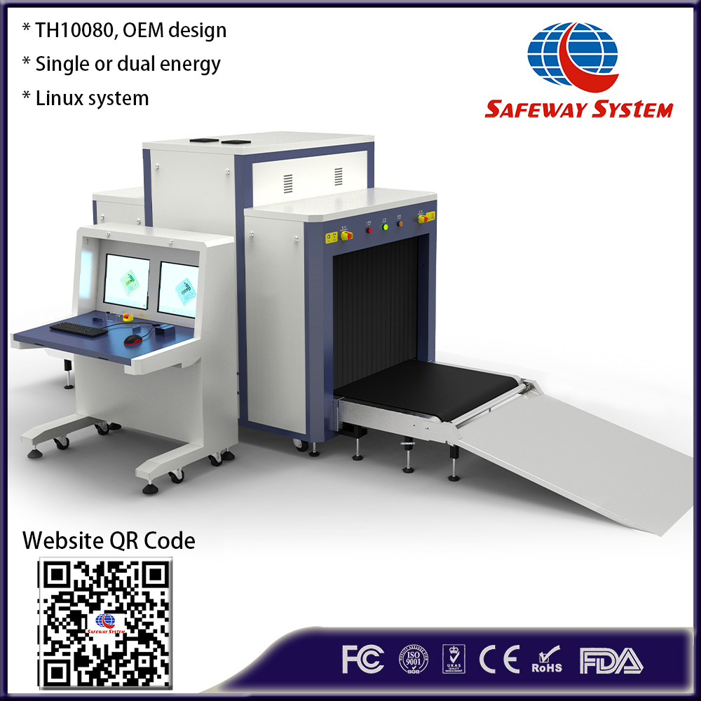 Cina OEM nuovo scanner per bagagli a raggi X per grandi carichi e valigie screening di sicurezza ZA10080A